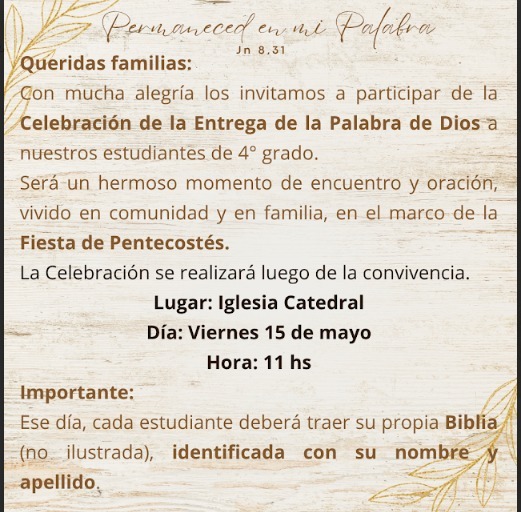 Entrega de Biblias