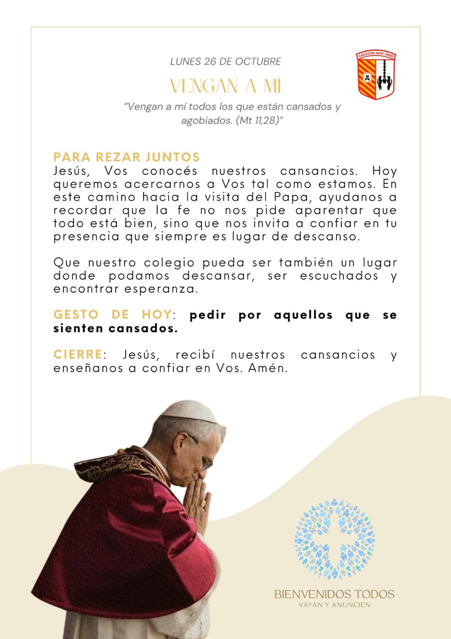 Nos preparamos para recibir al Papa