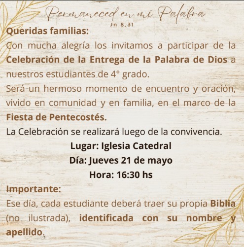 Entrega de Biblias