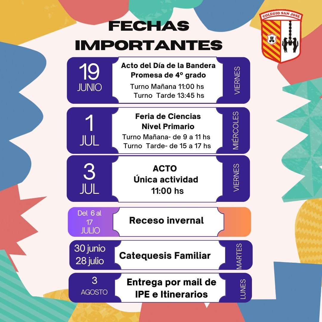 Fechas importantes