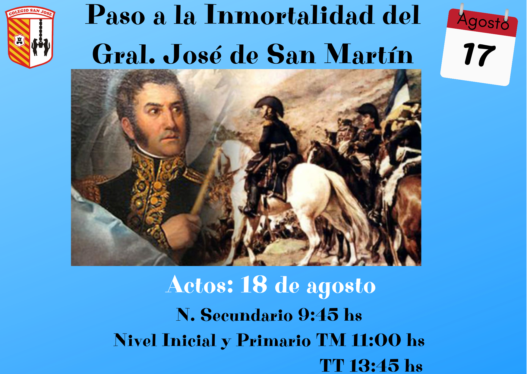 Paso a la inmortalidad del Gral José de San Martín